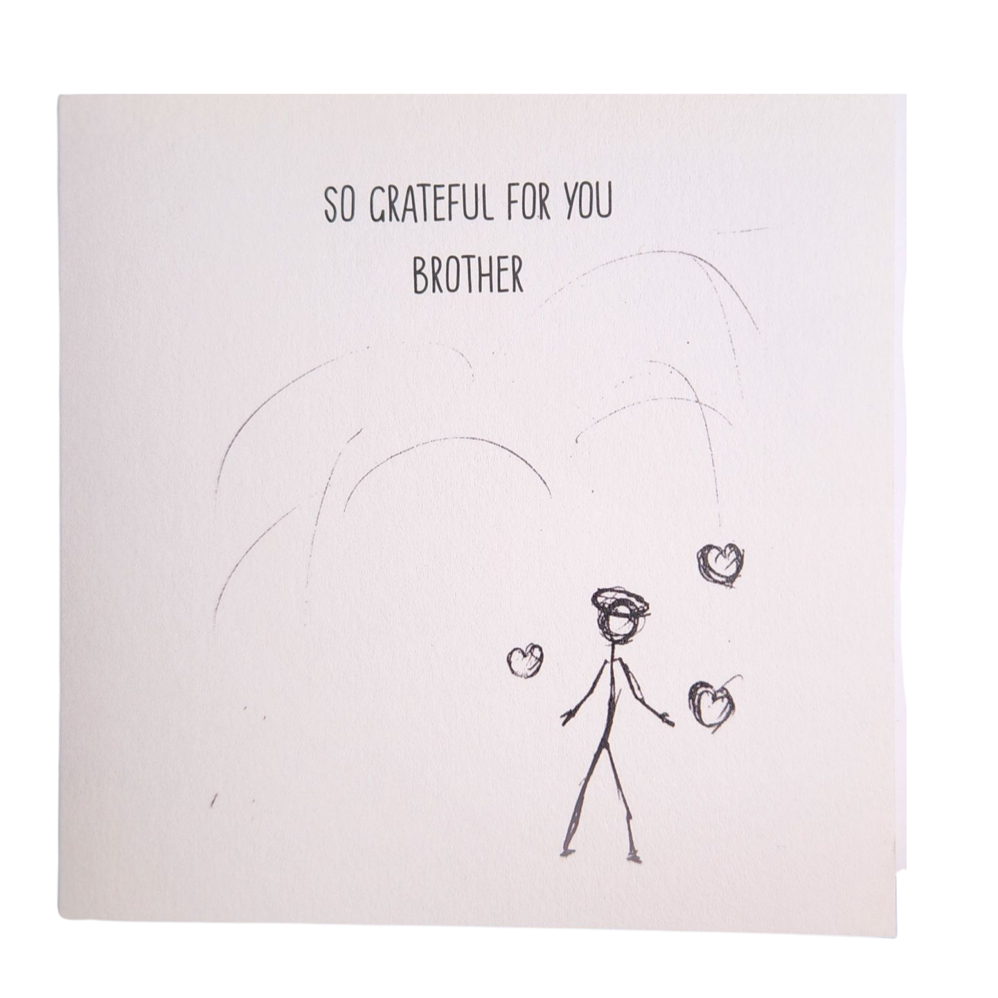 So Grateful For You Brother - Greeting card