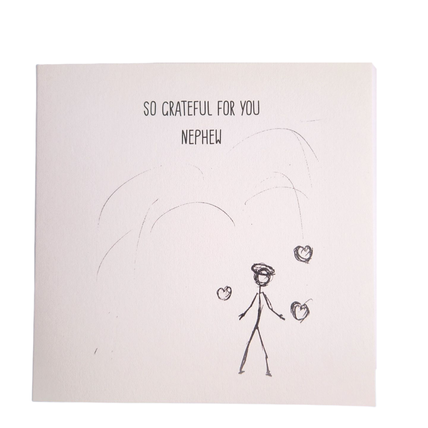 So Grateful For You Nephew - Greeting card