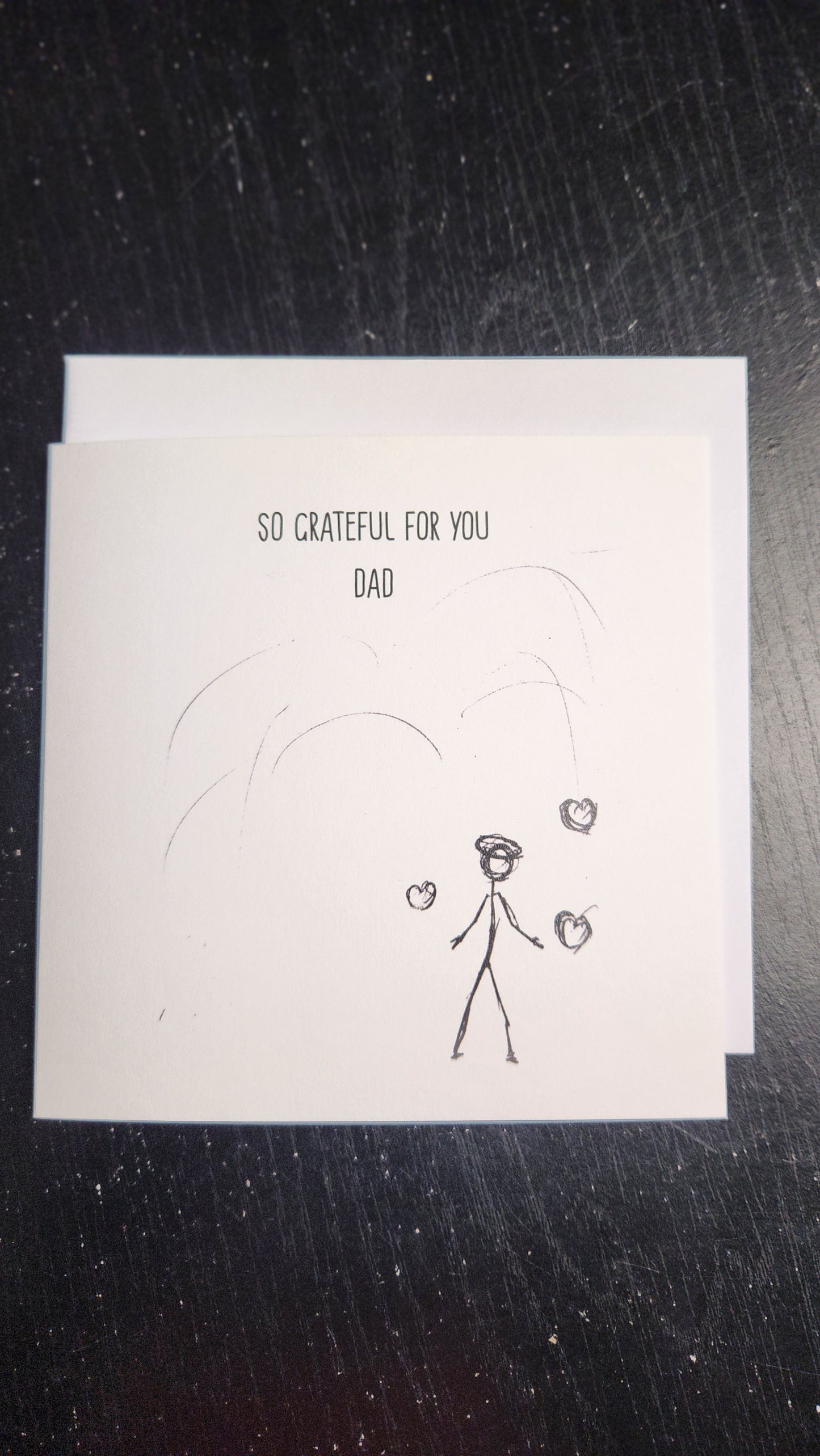 So Grateful For You Dad - Greeting card