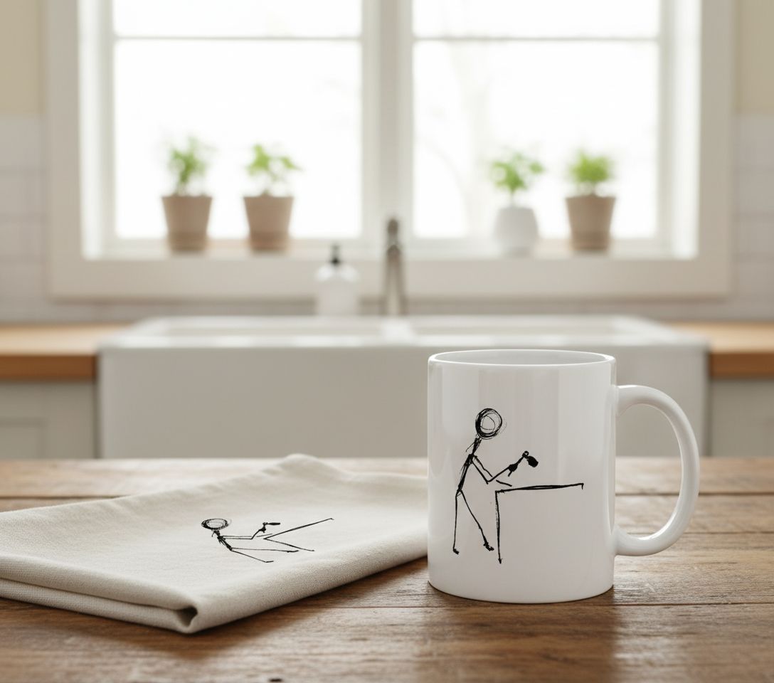 Making improvements - White glossy mug