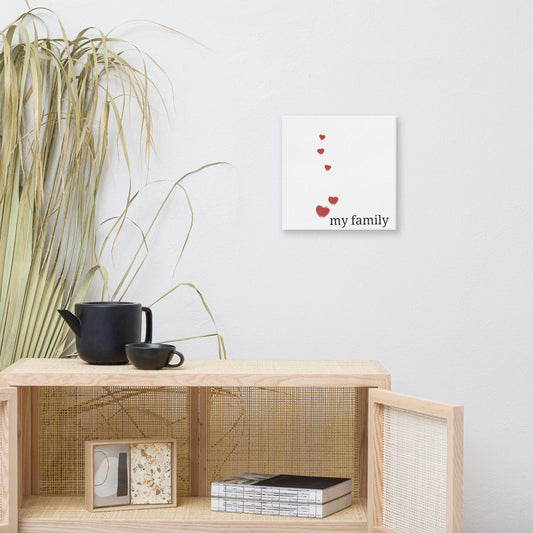 Love my family - Wall canvas