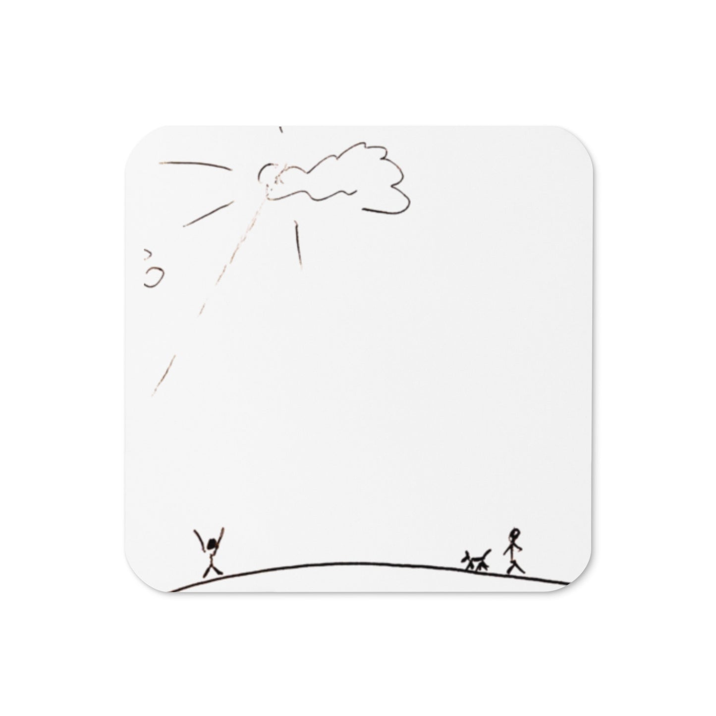 Walking this earth Cork-back coaster