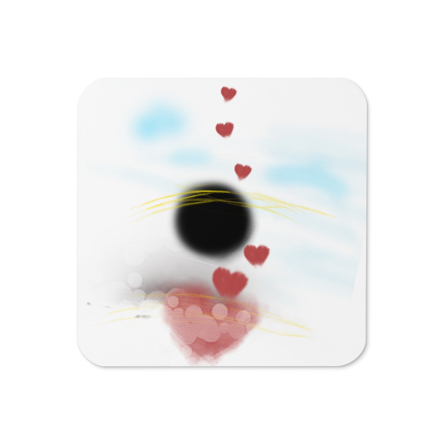 Training my thoughts - Cork-back coaster