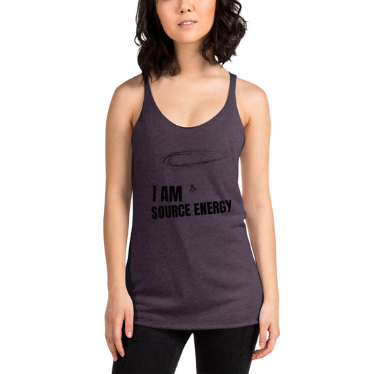 Inspirational I AM SOURCE ENERGY Women's Racerback Tank - Gratitude Gift