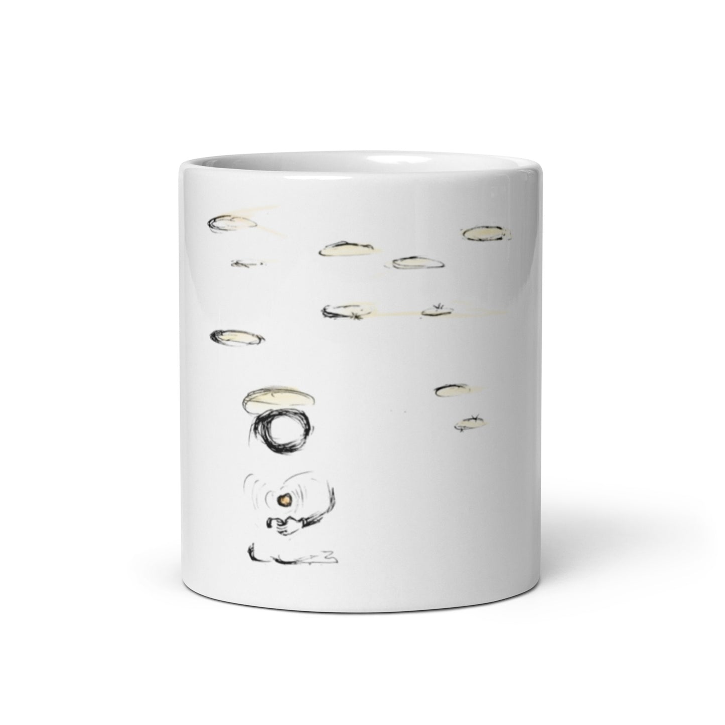 Praying often - White glossy mug