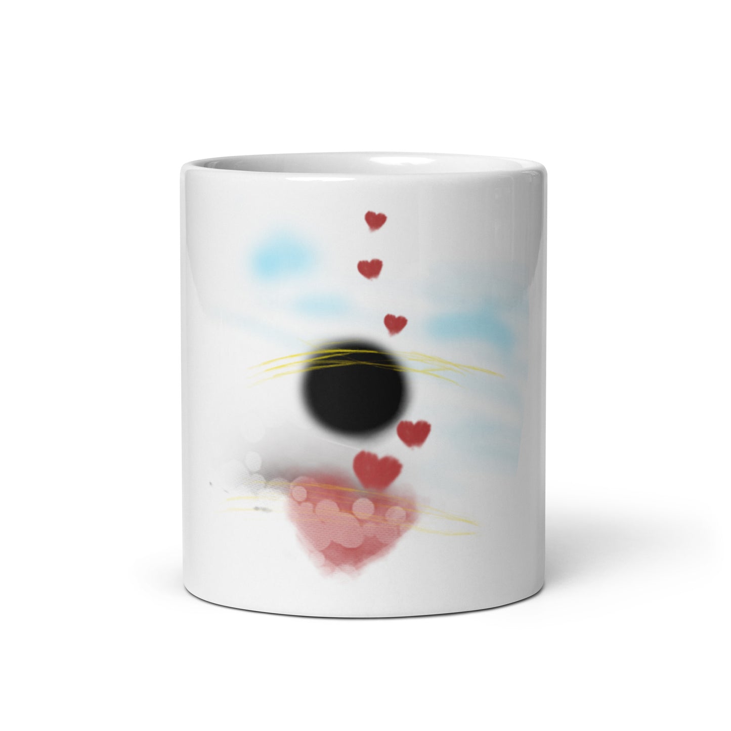 Training my thoughts - White glossy mug