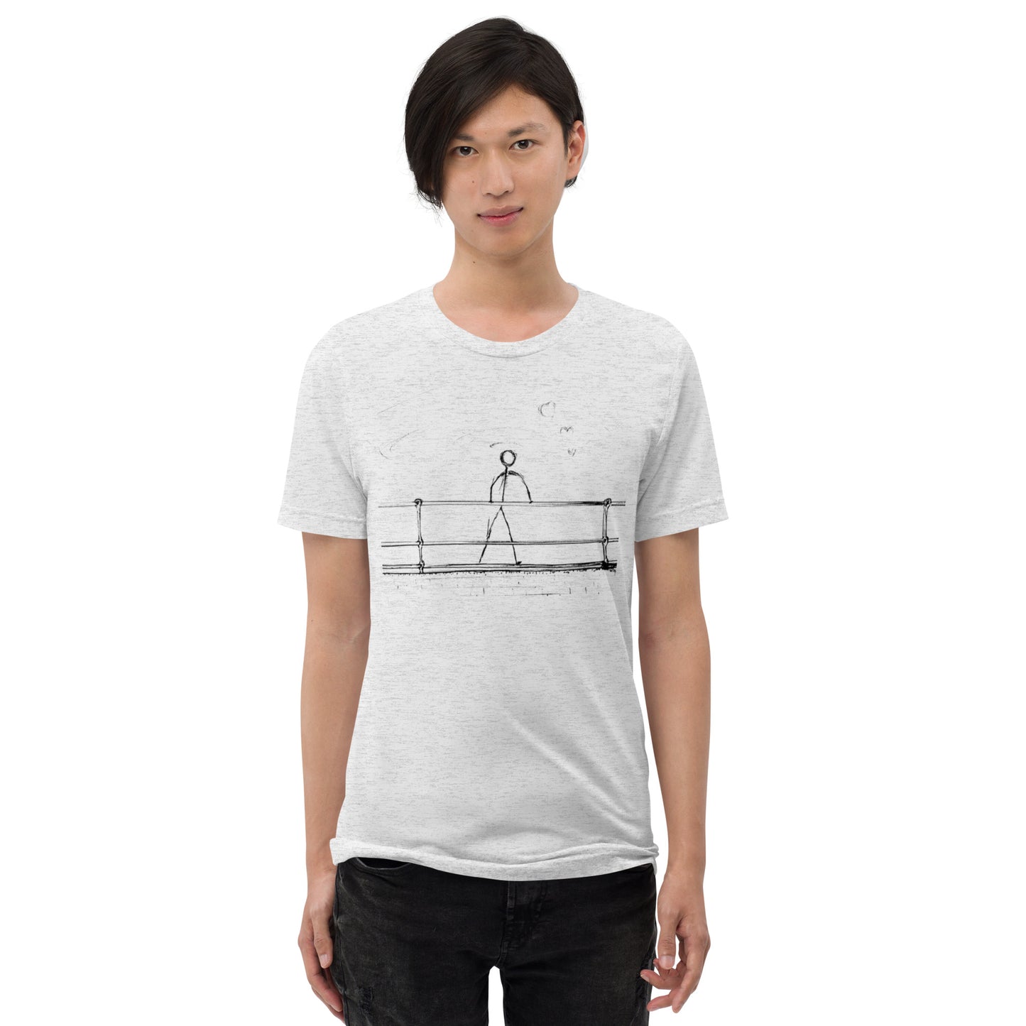 Trusting my improvements - Unisex Short sleeve T-shirt Grayscale