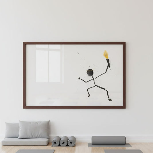 I showed up - Wall print, gift