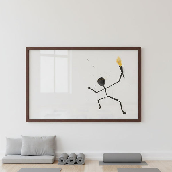 I showed up - Wall print, gift