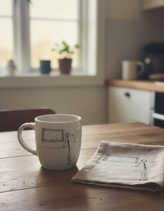 Morning, I love you, thankyou - White glossy mug