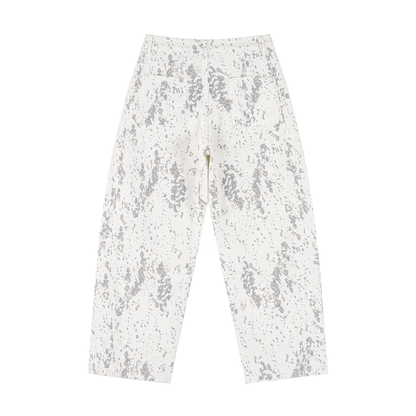 Women's Splatter Barrel Leg Jeans