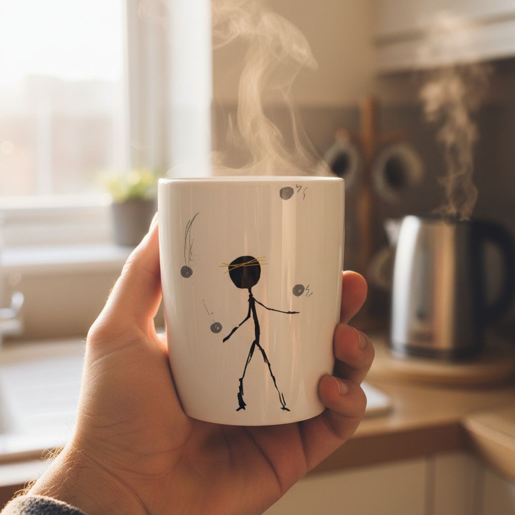 Juggle - White glossy mug