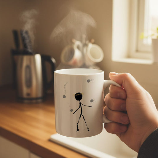 Juggle - White glossy mug