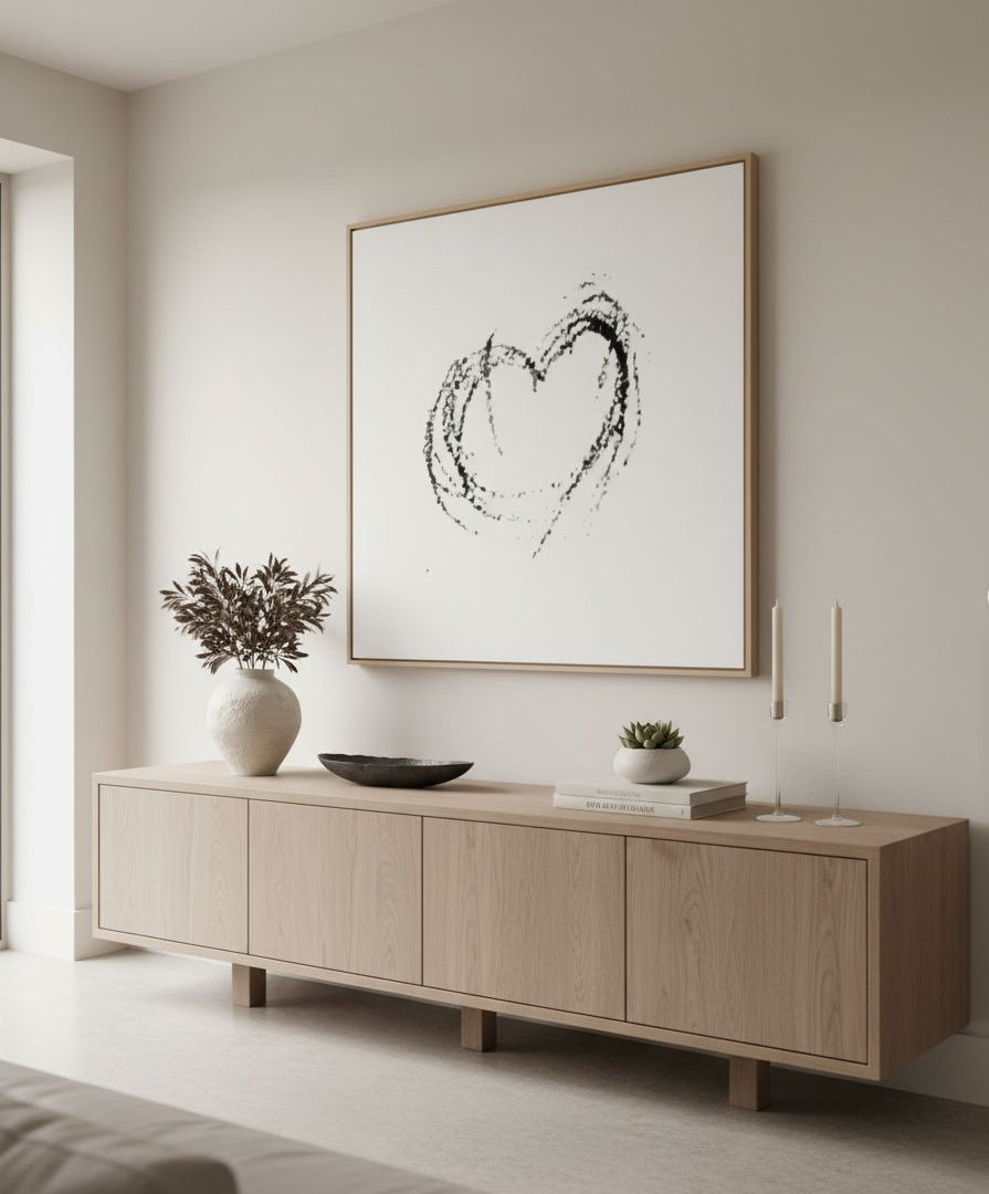 Inspirational Thankful Heart Wall Print - Gratitude Gift