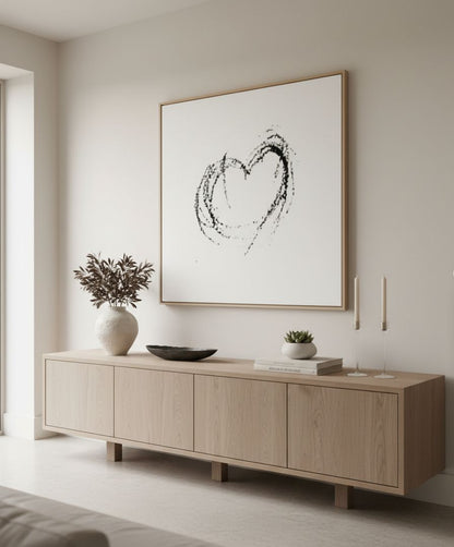 Inspirational Thankful Heart Wall Print - Gratitude Gift