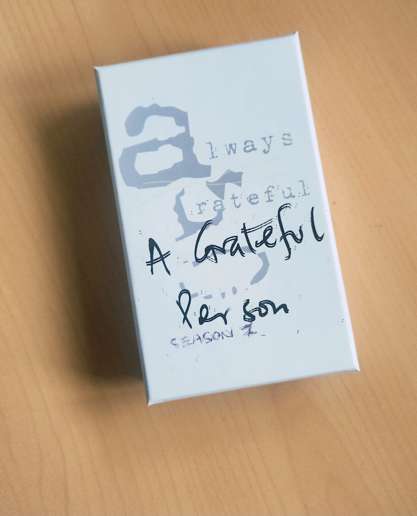 A Grateful Person Card Deck - 60+ questions for owning your grateful identity