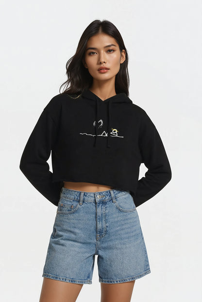 Thankful For Crop Hoodie