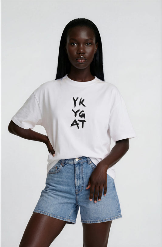 You Know You're Good At This - Unisex organic oversized high neck t-shirt