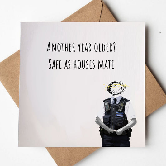 Safe as houses - Sparkly Security Greeting card