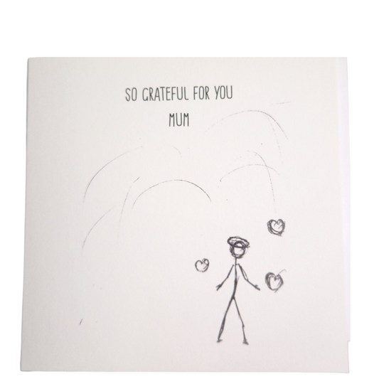 So Grateful For You Mum - Greeting card