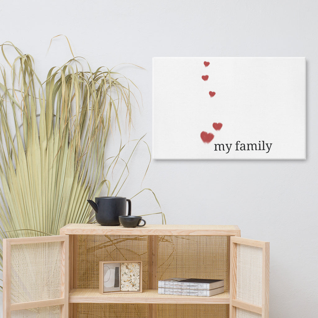 Love my family - Wall canvas