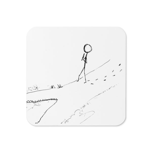 Gratitude Constant new choices Cork-back coaster