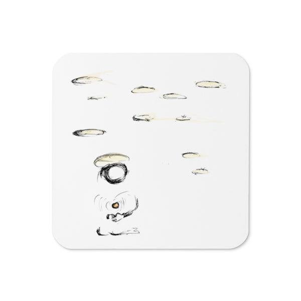 Praying Often Cork-back coaster