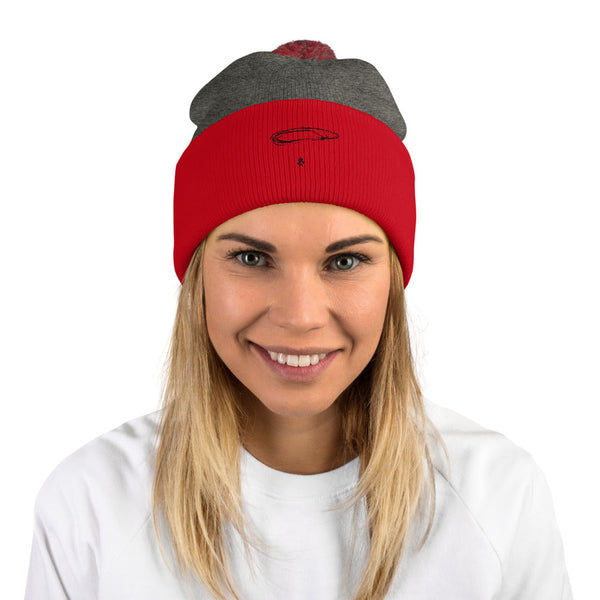 Inspirational I AM SOURCE ENERGY Pom-Pom Beanie - Gratitude Gift