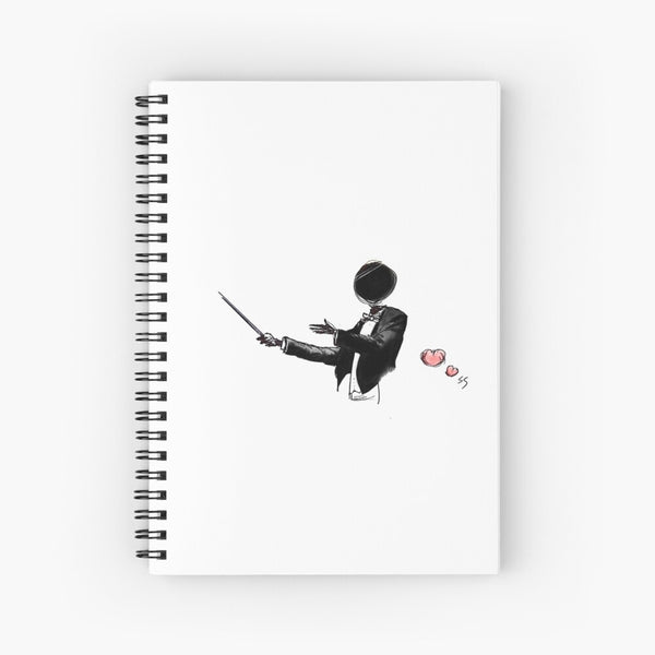 The orchestra of my struggles Spiral Notebook