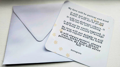 Love Expression Promise Card 5 x 5 Inch card pack