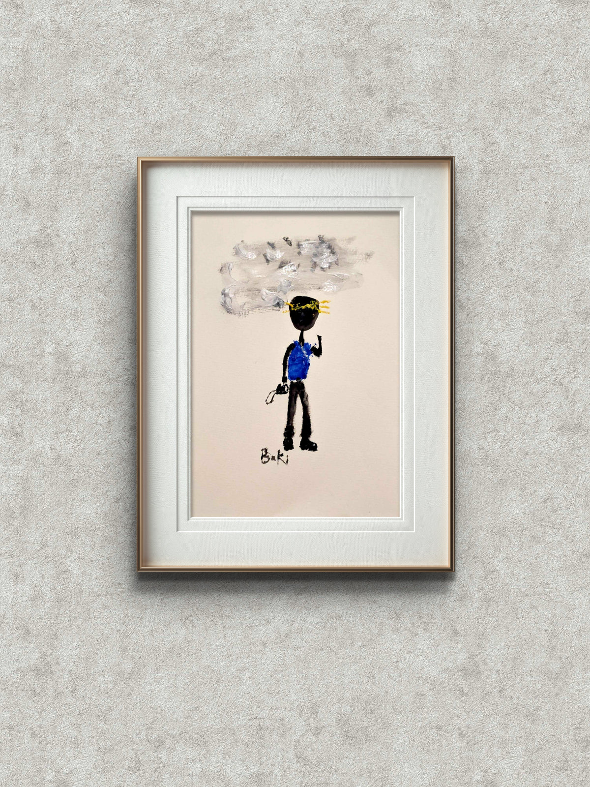 Original Art - "Vibe Check" Flyboy - A4 Mounted Unframed  Attagrata - Home Wall Decor