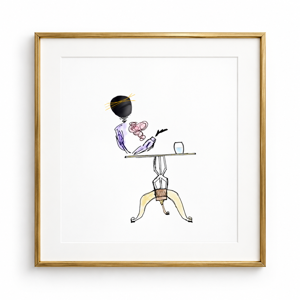 Half Full - Art Print, Gift