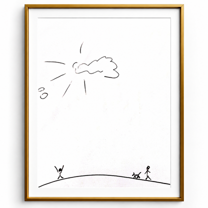 Walking Earth - Art Print, Gift