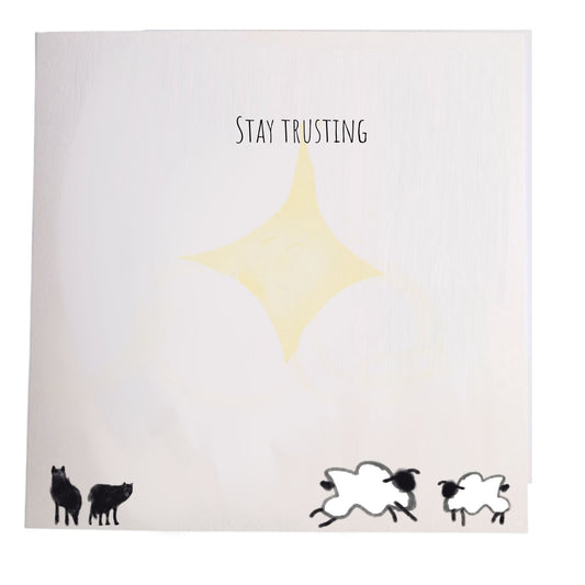 JOHN 10:11 STAY TRUSTING  - Greeting card
