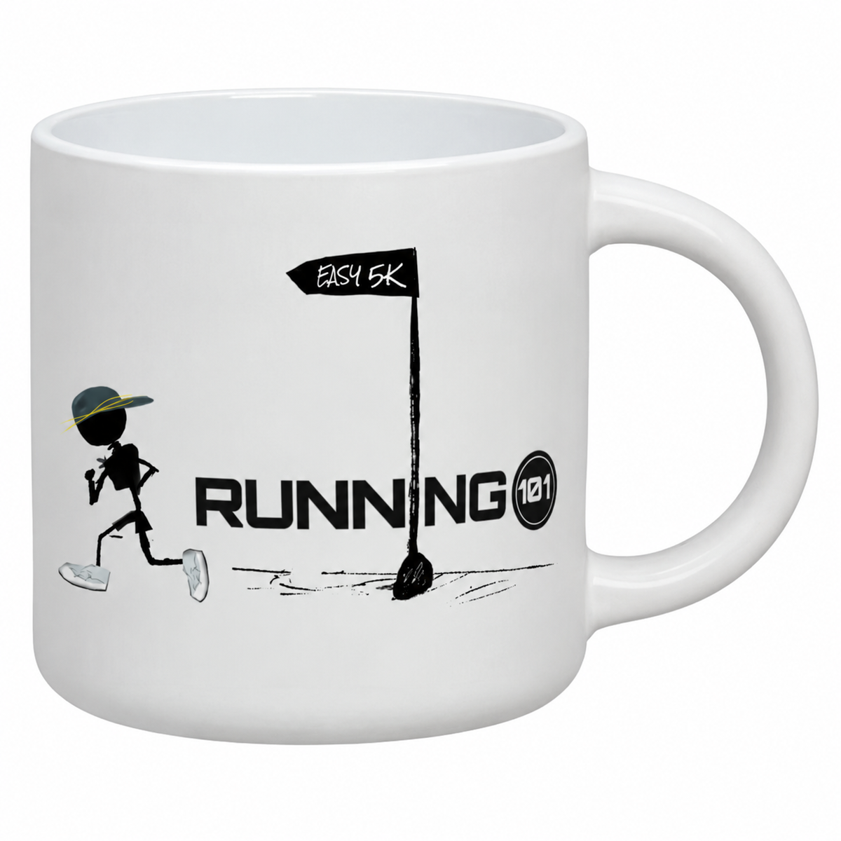 Running101 @efeeddy.fit 10K Milestone White Mug