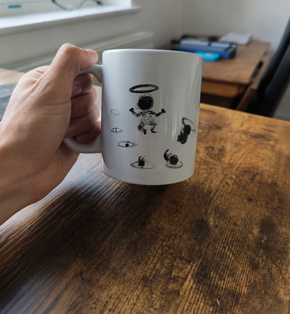 Who am I  - White glossy mug