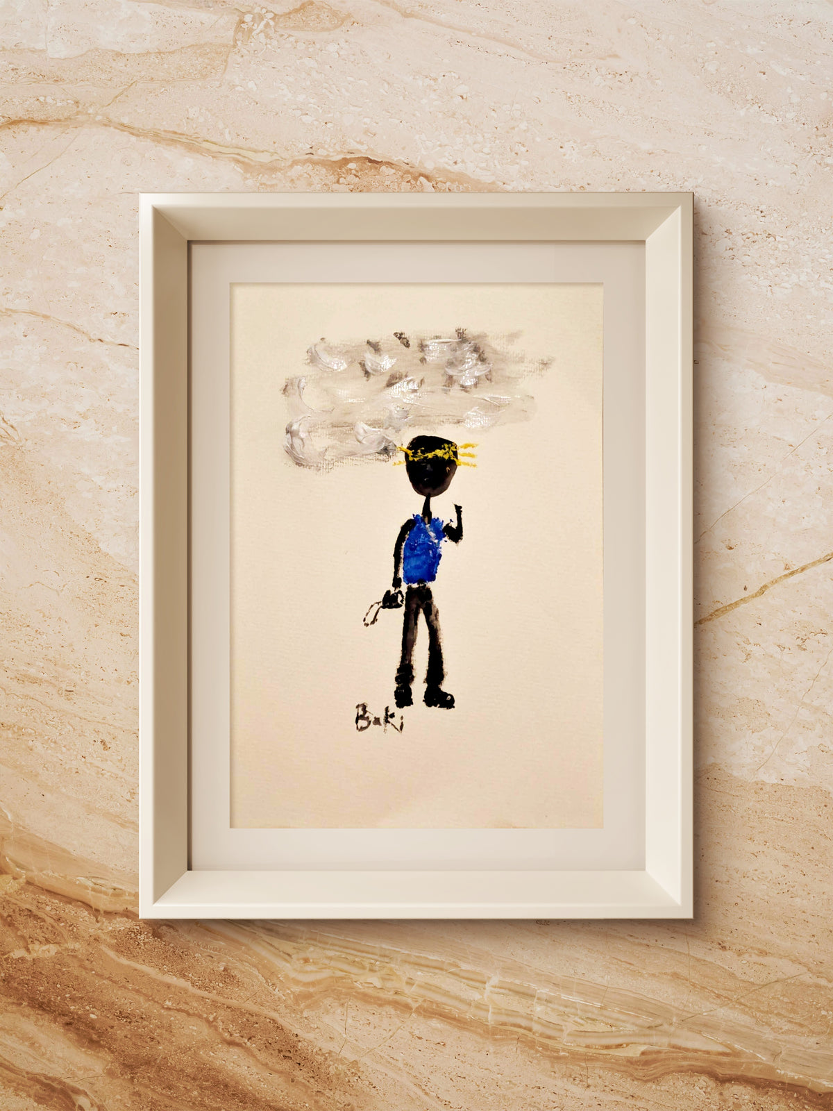 Original A4 Mounted Unframed "Vibe Check" Attagrata - Home Wall Decor