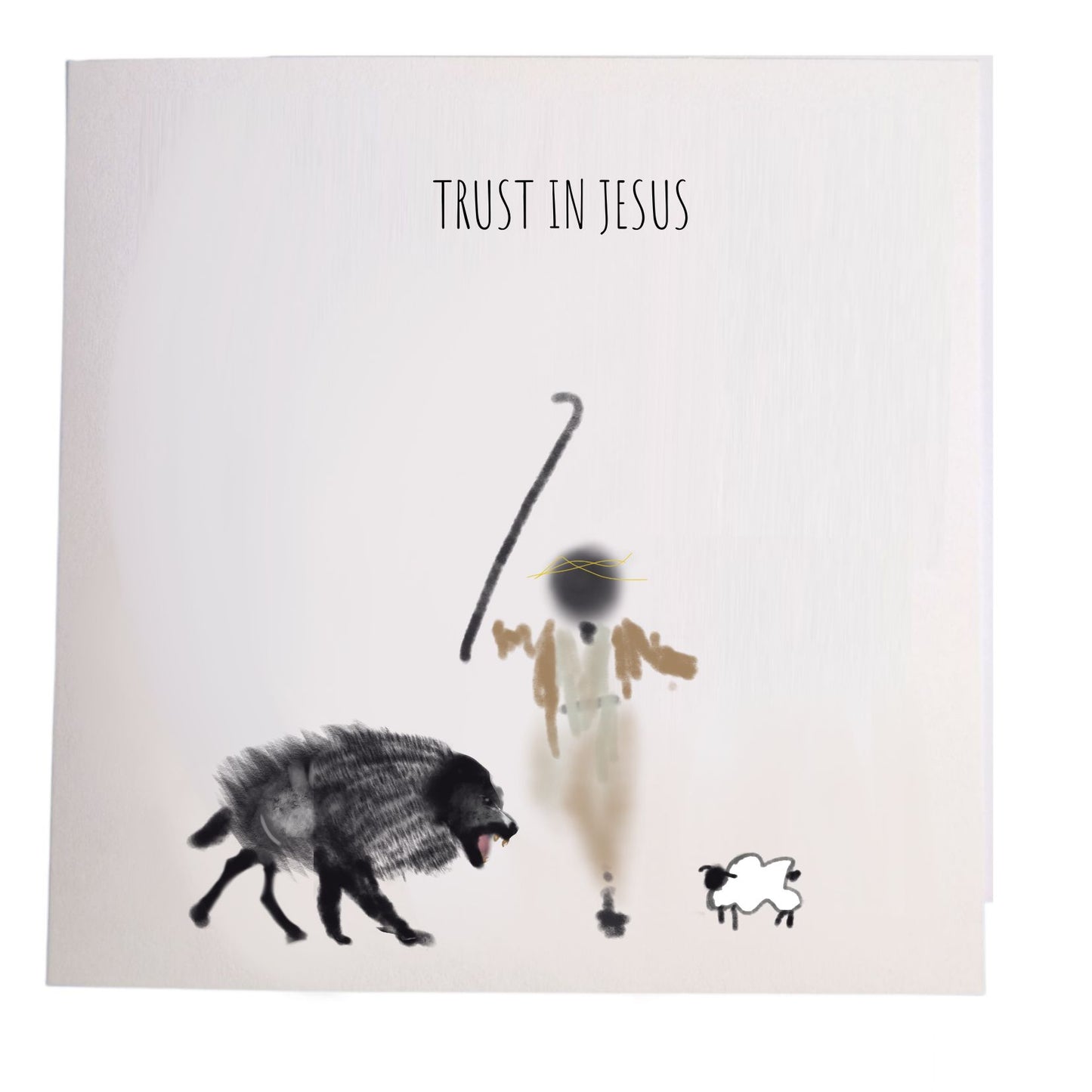JOHN 10:11 TRUST IN JESUS - Greeting card