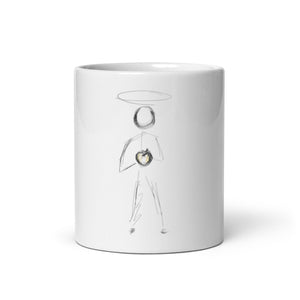 Inviting Vibrationally - White glossy mug