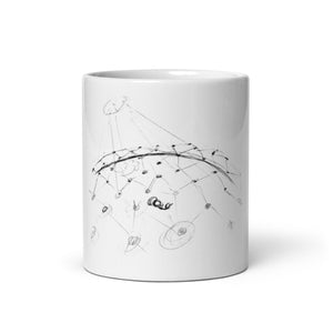 Born into contrast - White glossy mug