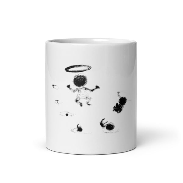 Who am I  - White glossy mug