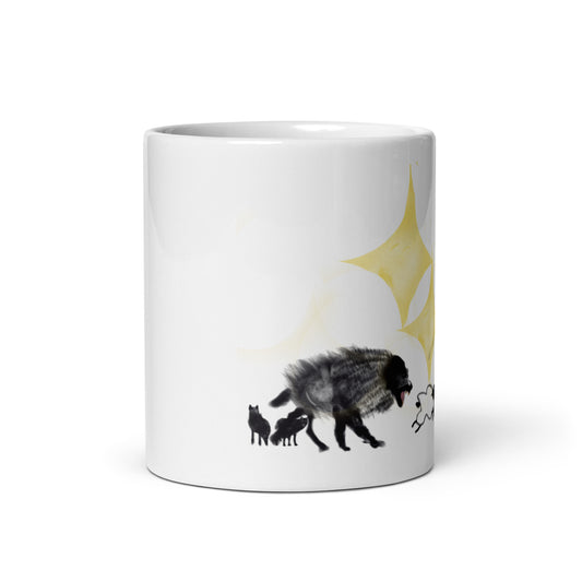 Reliance Big Wolf - White glossy mug