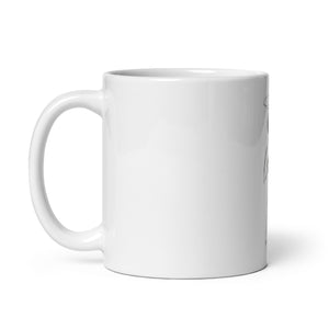 Inviting Vibrationally - White glossy mug