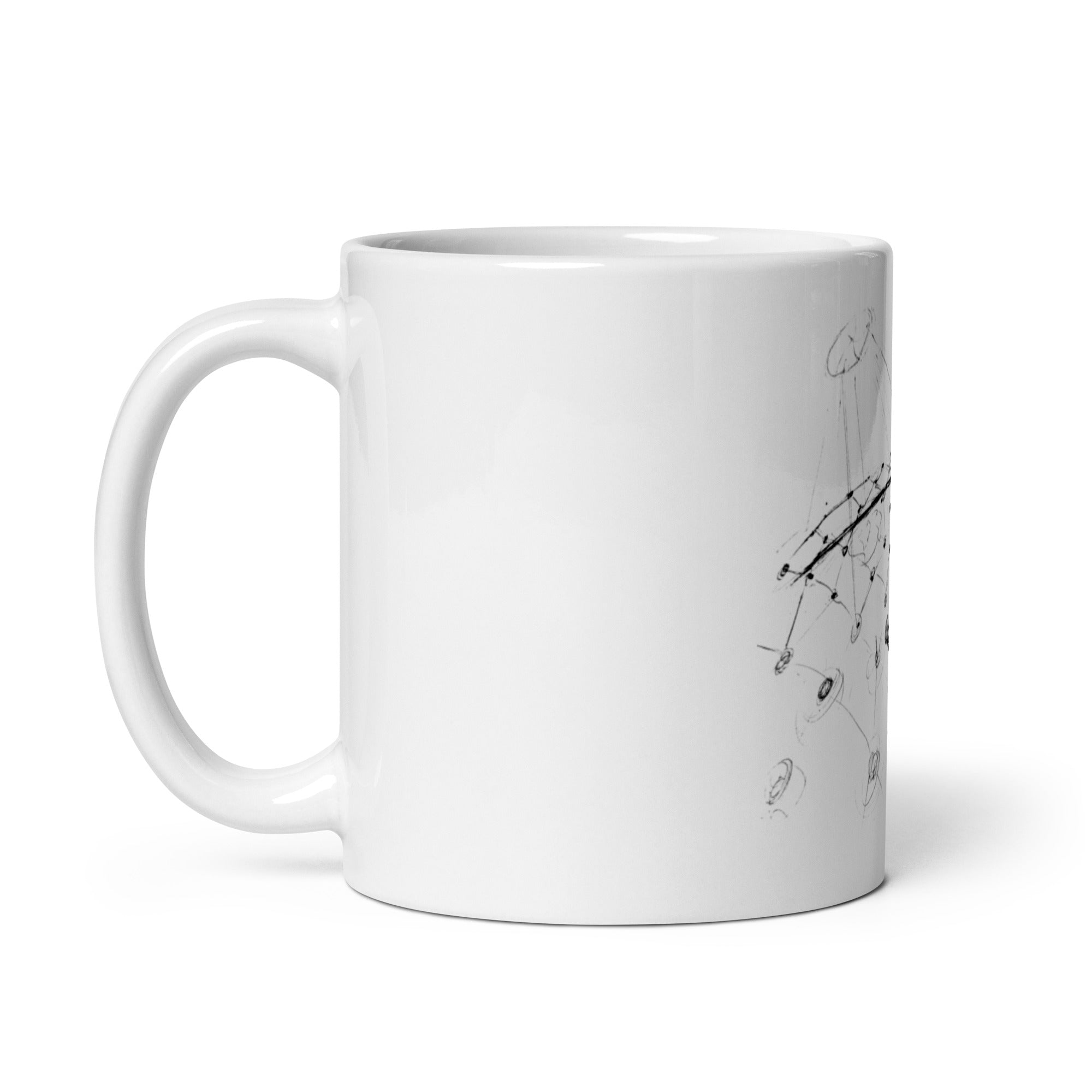 Born into contrast - White glossy mug