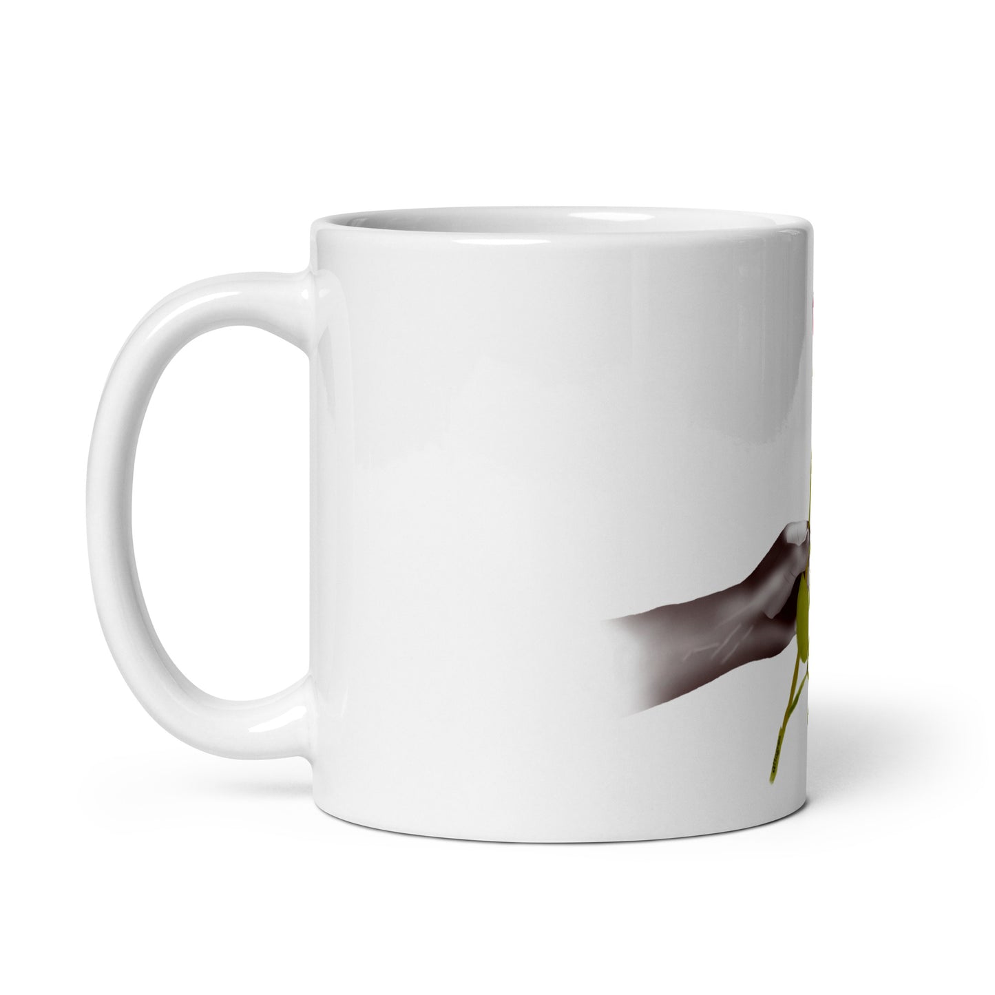 Gift of rose - White glossy mug