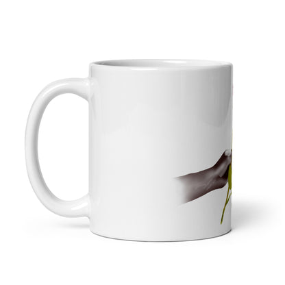 Gift of rose - White glossy mug