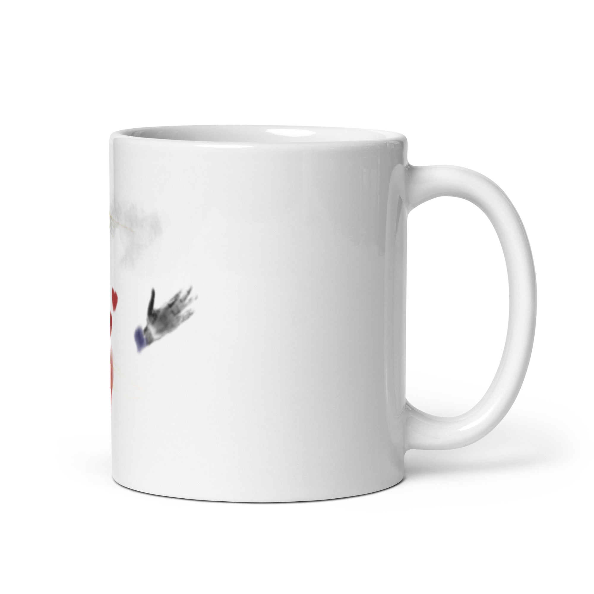 Powerful words - White glossy mug