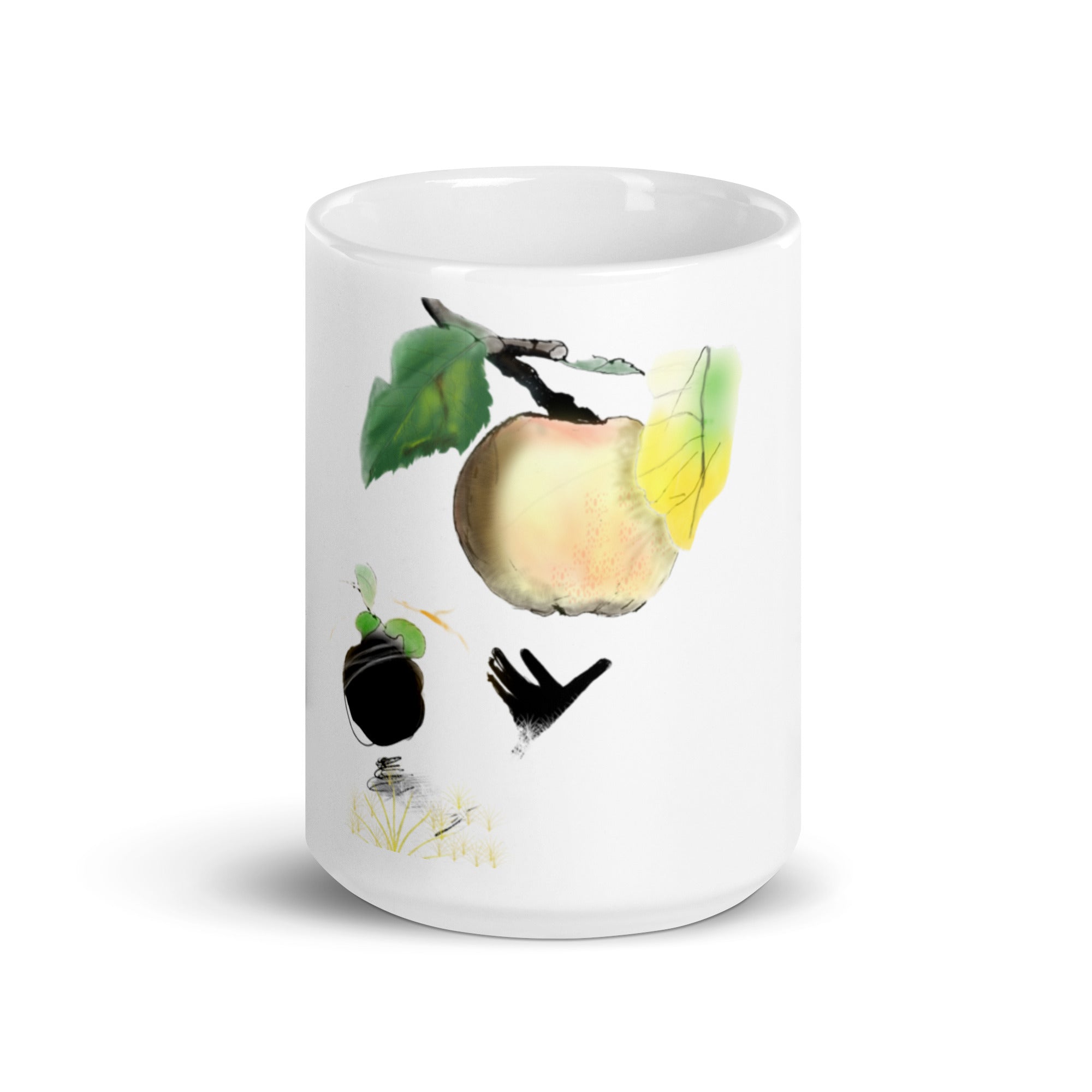 Forbidden Apple - White glossy mug