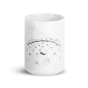 Born into contrast - White glossy mug