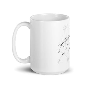 Born into contrast - White glossy mug